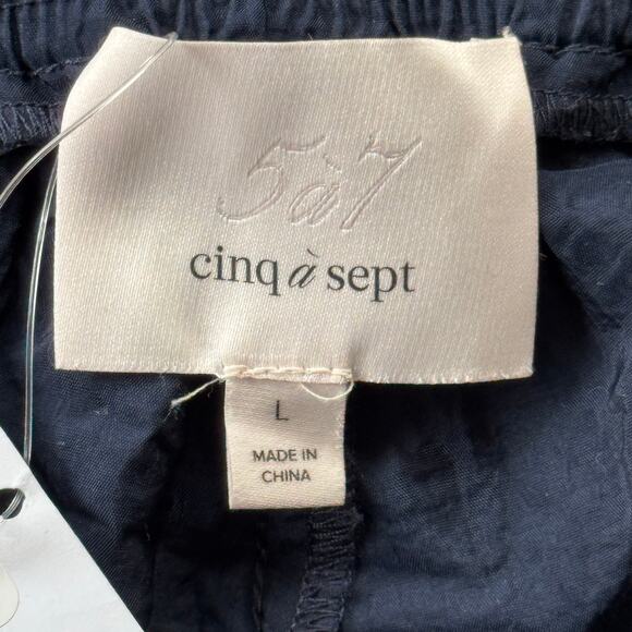 Cinq a Sept Nitsan Parachute Pants Navy‎ Blue Size Large NWT - Picture 6 of 8